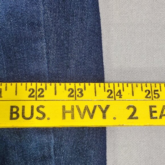 Signature Gold by Levi Strauss jeans women's size 22M ink blue mid-rise straight - Picture 11 of 16